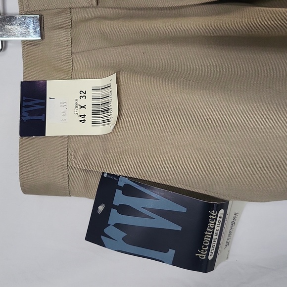 Wrangler men's casual pants beige size 44 x 32 NWT - Picture 2 of 3